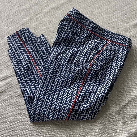 Women's Crown & Ivy Printed Cropped Dress Pants - Sz. 10 - Picture 1 of 2